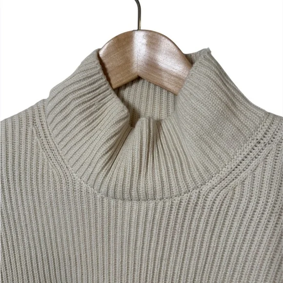 GAP Oversized Mock Neck Sweater | Size L | Ivory - Picture 3 of 5